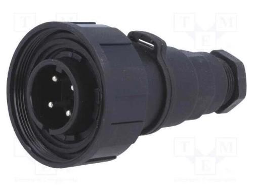 Conector: redondos, ficha, macho, PIN: 4, rosca i.