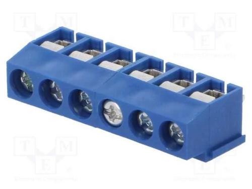 Pcb Bloco Terminal, Angulares 90, 5mm, Faixas: 6, para Pcb, 8a