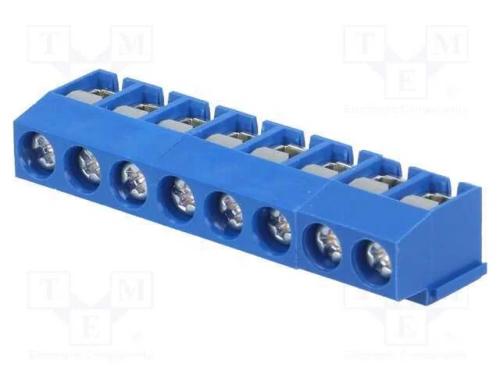 Pcb Bloco Terminal, Angulares 90, 5mm, Faixas: 8, para Pcb, 8a