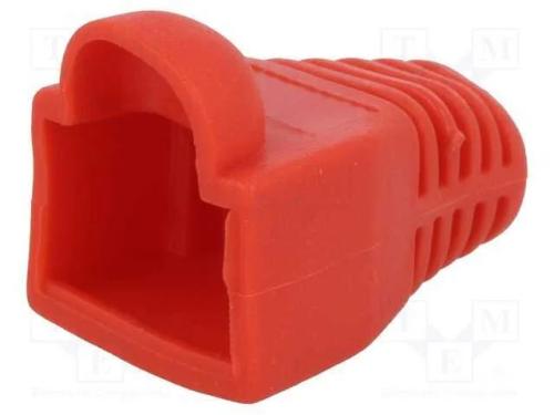 Revestimento de Pino Rj45, 5,8mm, Vermelho
