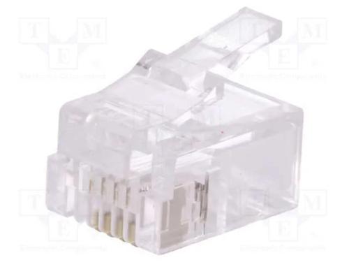Ficha, Rj11, Pin: 4, Não Blindados, Dourado, Sistema: 6p4c, com Cabo