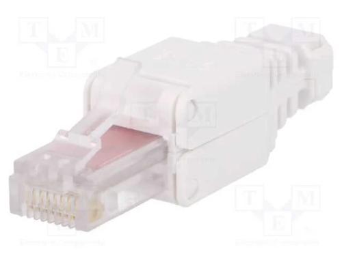 Ficha, RJ45, PIN: 8, Cat: 6, Sistema: 8p8c, 23AWG.