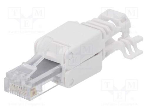 Ficha, RJ45, Cat: 6a, não blindados, Sistema: 8p8.