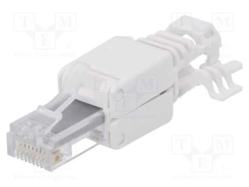 Ficha, RJ45, Cat: 6a, não blindados, Sistema: 8p8.