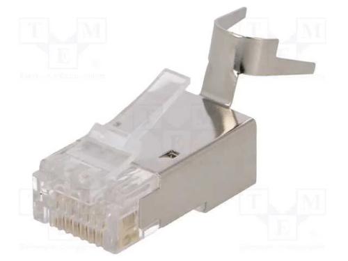 Ficha, RJ45, PIN: 8, Cat: 6a,7,7a,Cat 8.1, blinda.