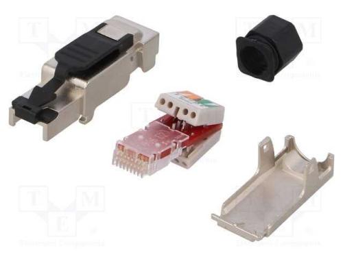Ficha, RJ45, PIN: 8, Cat: 6a, blindadas, Sistema:.