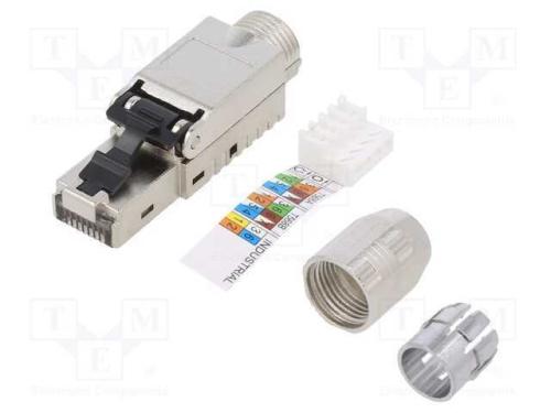 Ficha, RJ45, PIN: 8, Cat: 6a, blindadas, Sistema:.