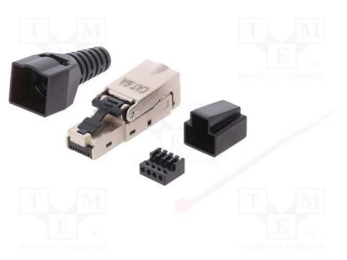 Ficha, RJ45, PIN: 8, Cat: 6a, blindadas, Sistema:.