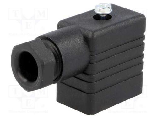 Conector: de Válvulas, Ficha, Formato B, 10mm, Fêmea, Pin: 3, 1,5mm2