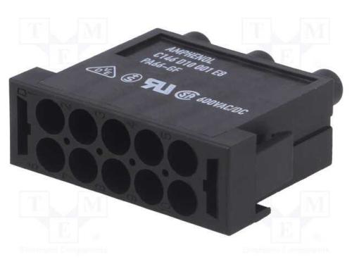 Conector: Hdc, Módulo, Macho, C146,Heavymate M, Pin: 10, 400v