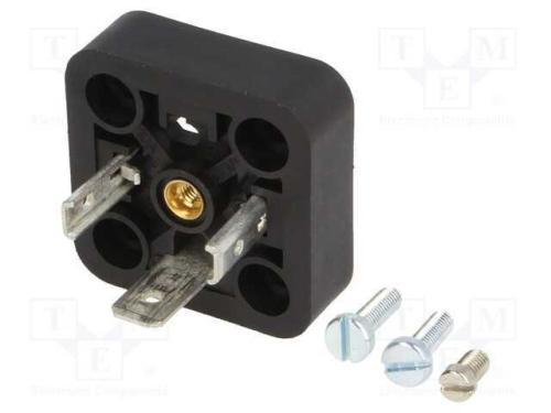 Conector: de Válvulas, Tomada, Formato A, 18mm, Macho, Pin: 3, 16a