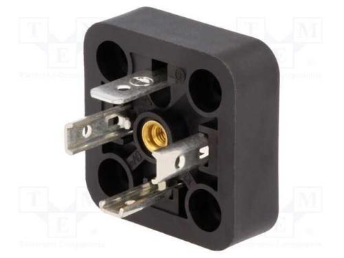 Conector: de Válvulas, Tomada, Formato A, 18mm, Macho, Pin: 4, 16a