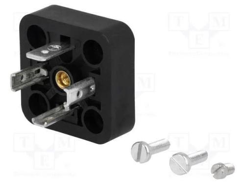 Conector: de Válvulas, Tomada, Formato A, 18mm, Macho, Pin: 4, 16a
