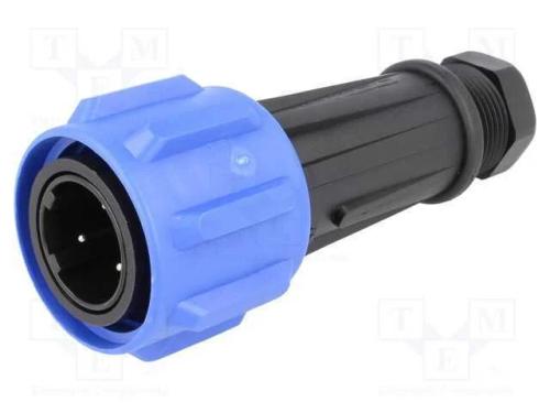 Conector: redondos, ficha, macho, PIN: 3, rosca i.