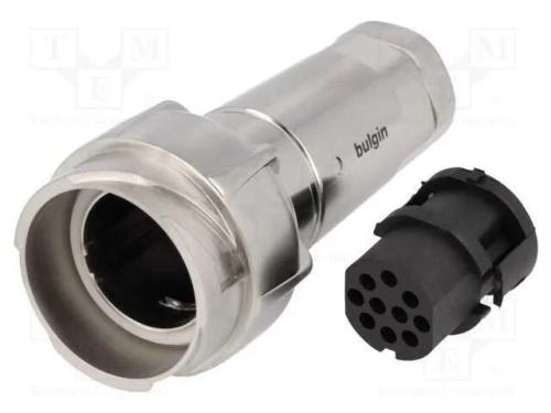 Conector: redondos, ficha, fêmea, PIN: 10, sem co.