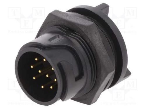 Conector: redondos, tomada, macho, PIN: 10, Bucca.