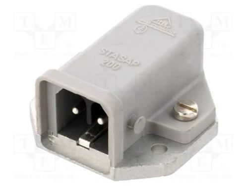 Conector: retangulares, ST, tomada, macho, PIN: 2.