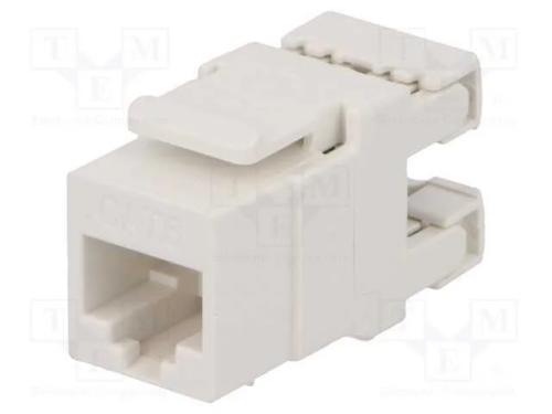 Tomada, RJ45, PIN: 8, Cat: 6, Keystone,não blinda.