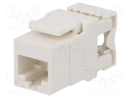 Tomada, RJ45, PIN: 8, Cat: 5e, Keystone,não blind.