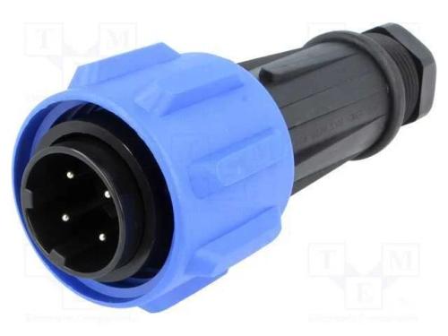 Conector: redondos, ficha, macho, PIN: 4, rosca i.