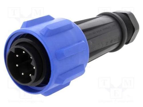Conector: redondos, ficha, macho, PIN: 7, rosca i.