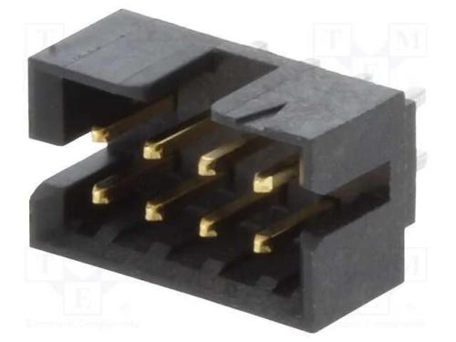 Tomada, Fio-Fio/Placa, Macho, Milli-Grid, 2mm, Pin: 8, Tht, para Pcb