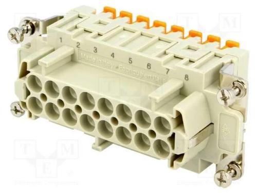 Conector: HDC, inserto de contatos, fêmea, CSH, P.