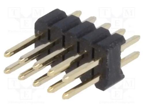 Barra de pinos, pinos, macho, PIN: 10, simples, 1.