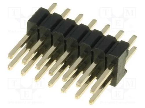 Barra de pinos, pinos, macho, PIN: 14, simples, 1.