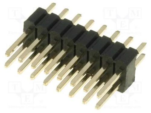 Barra de pinos, pinos, macho, PIN: 16, simples, 1.
