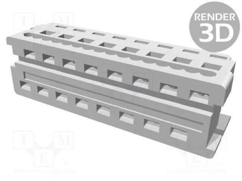 Ficha, Fio-Placa, Fêmea, Pin: 16, 1,27mm, Idc, para Fita, Picoflex