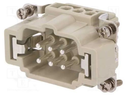 Conector: HDC, inserto de contatos, macho, DE, PI.