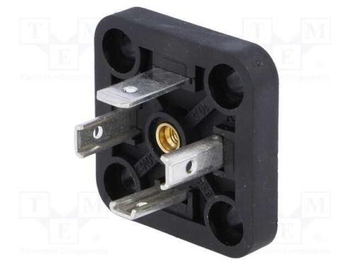 Conector: de Válvulas, Tomada, Formato A, 18mm, Macho, Pin: 4, 16a