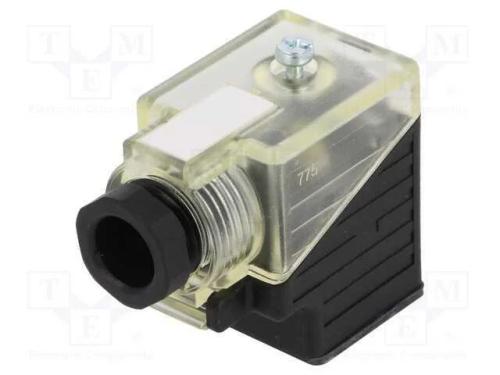 Conector: de Válvulas, Ficha, Formato A, 18mm, Fêmea, Pin: 3, 2+Pe
