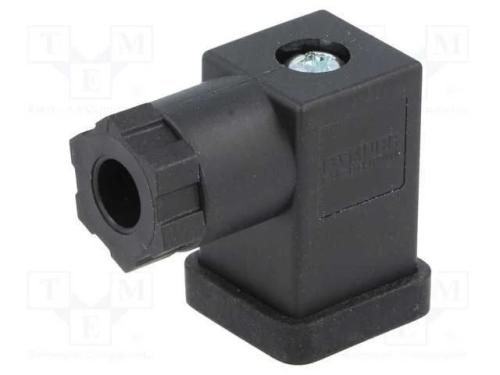 Conector: de Válvulas, Ficha, Formato C, 8mm, Fêmea, Pin: 3, 4÷6mm