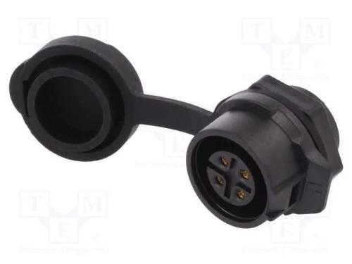 Conector: Redondos, Tomada, Tamanho 16, 02, Fêmea, Pin: 4, Ao Trinco