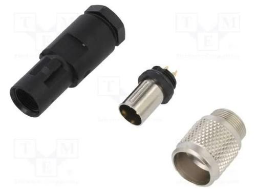 Conector: M9, Ficha, 712, Macho, Pin: 3, Rosca Externa,Torcidos