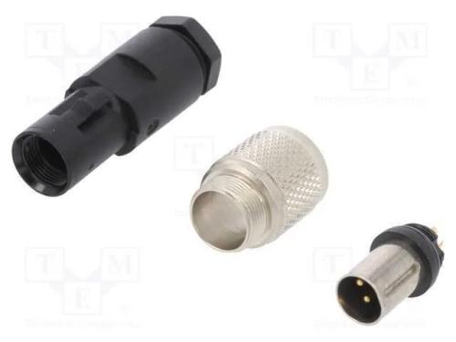 Conector: M9, Ficha, 712, Macho, Pin: 4, Rosca Externa,Torcidos