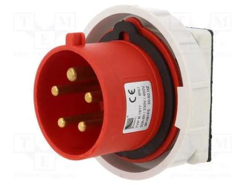 Conector: de alimentação AC 3 fases, tomada, mach.