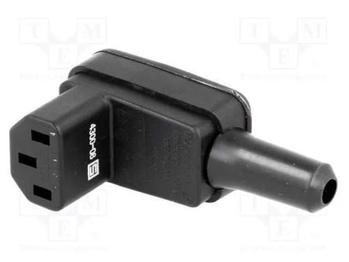 Conector: de alimentação, ficha, fêmea, 10A, 250V.