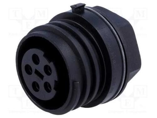 Conector: redondos, tomada, fêmea, PIN: 5, rosca .