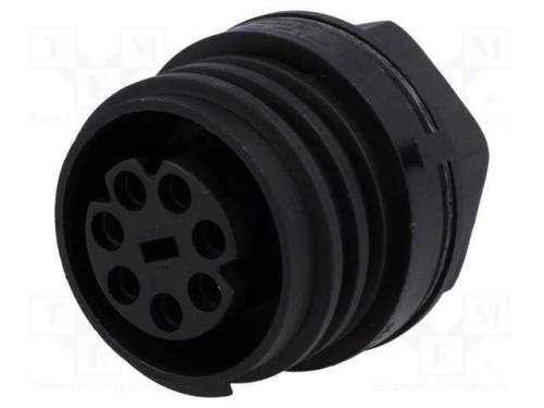 Conector: redondos, tomada, fêmea, PIN: 7, rosca .