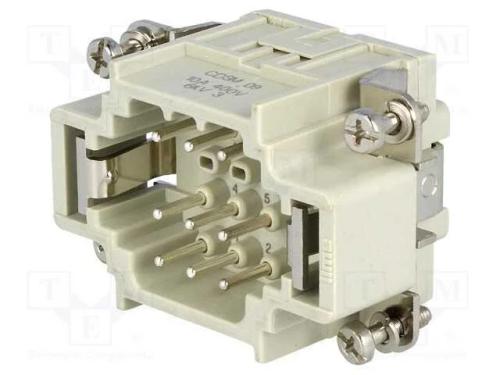 Conector: HDC, macho, CDS, PIN: 9, 9+PE, tamanho .