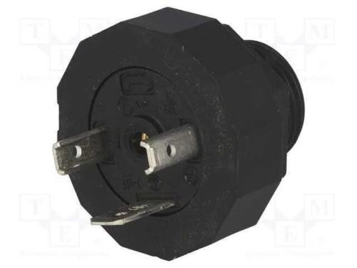 Conector: de Válvulas, Tomada, Formato A, 18mm, Macho, Pin: 3, 16a