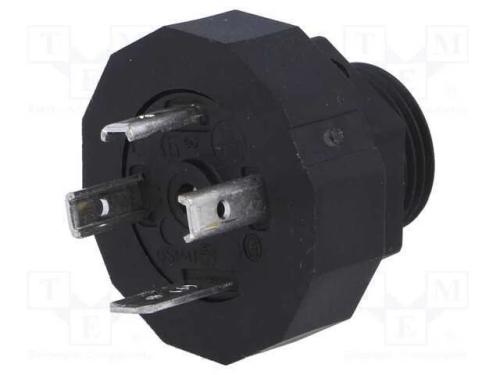 Conector: de Válvulas, Tomada, Formato A, 18mm, Macho, Pin: 4, 16a