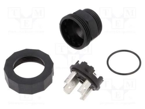 Conector: de Válvulas, Tomada, Formato A, 18mm, Macho, Pin: 4, 16a