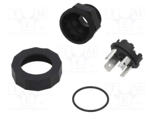 Conector: de Válvulas, Tomada, Formato A, 18mm, Macho, Pin: 4, 16a