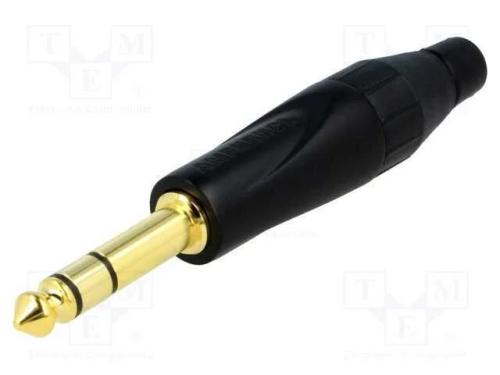 Ficha, Jack 6,3mm, Macho, Stereo, Faixas: 3, Simples, com Cabo