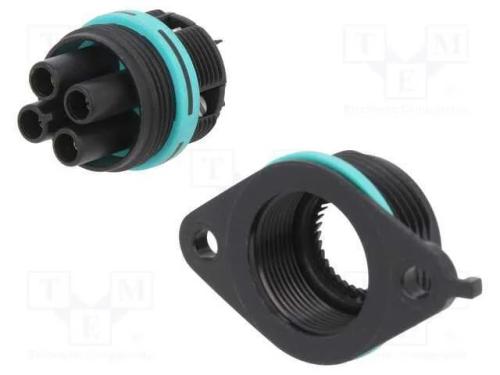 Conector: de alimentação, terminal parafusado, fê.