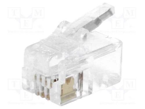 Ficha, Rj11, Pin: 4, Sistema: 4p4c, com Cabo, Idc,Cerrar